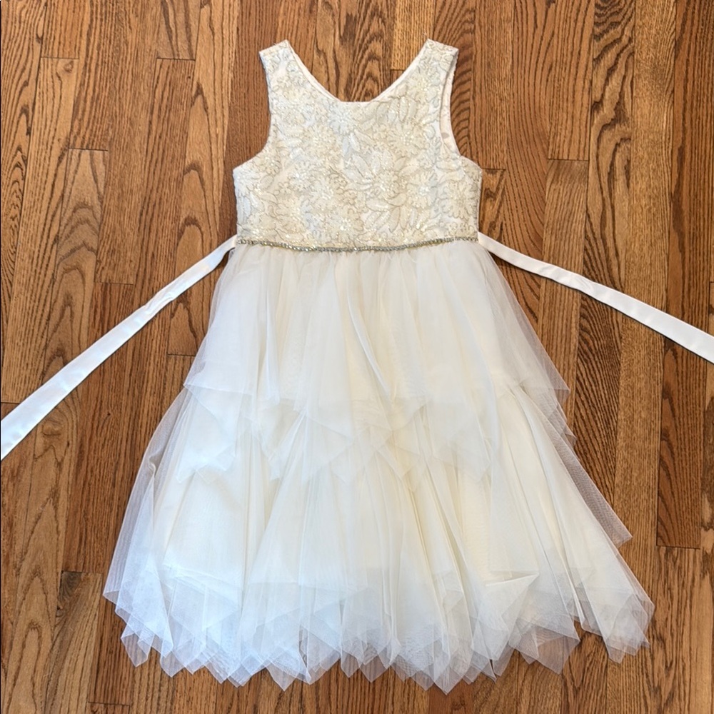 Elegant White Kids Dress